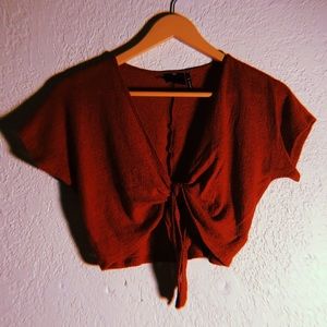 Urban Outfitters Front Tied Crop Top